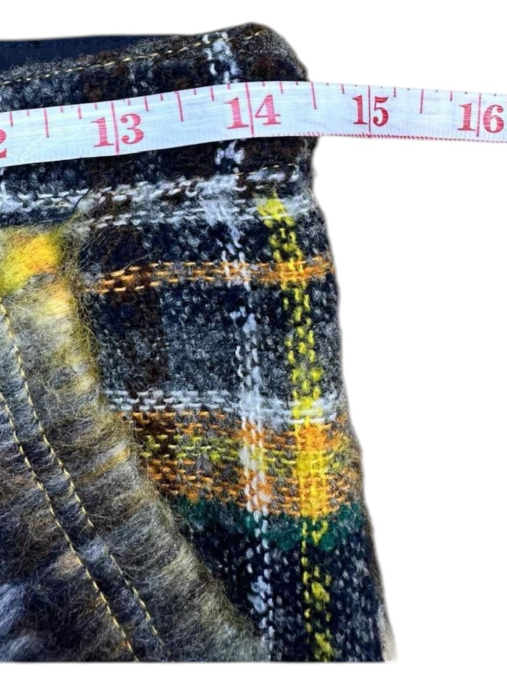 Urban Outfitters NWT Plaid Wool Blend Mini Skirt Size M - Picture 7 of 8